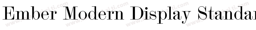 Ember Modern Display Standard字体转换